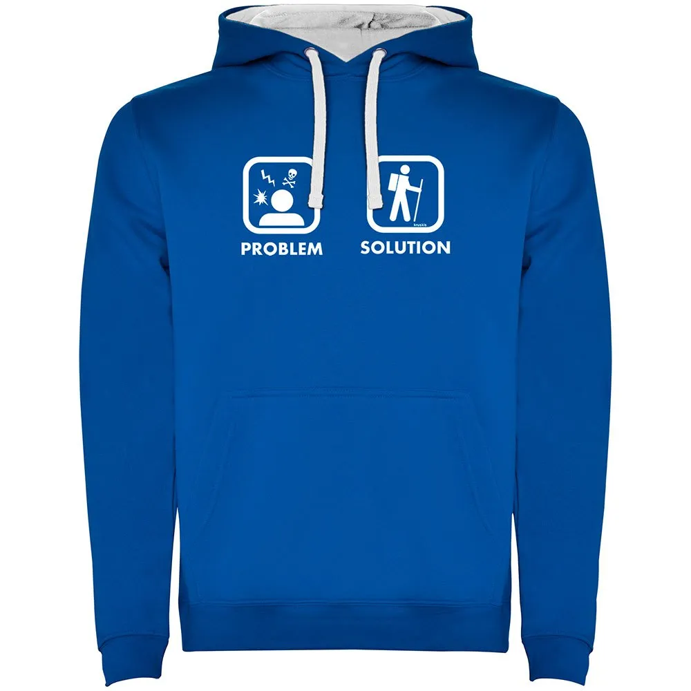 Kruskis Problem Solution Trek Two-colour Kapuzenpullover Kruskis Problem Solution Trek Two-colour Kapuzenpullover