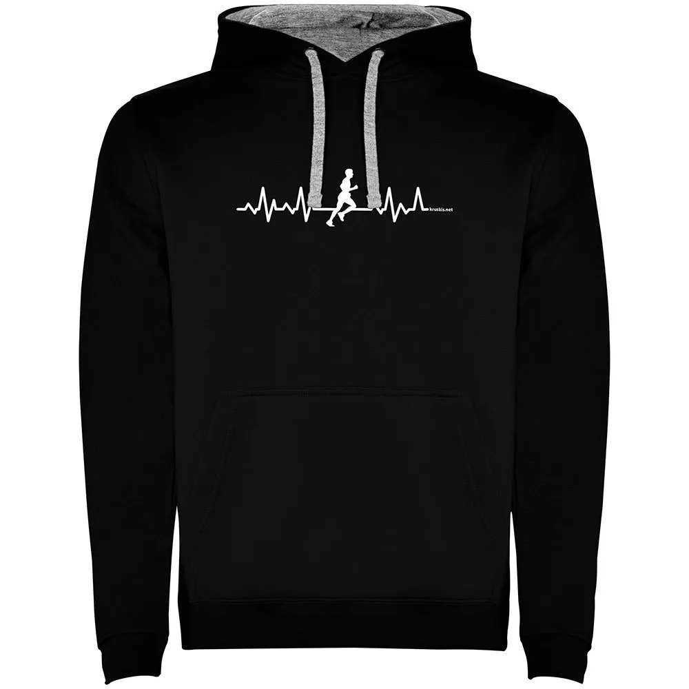 Kruskis Runner Heartbeat Two-colour Kapuzenpullover male