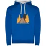 Royal blue / white