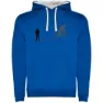Royal blue / white