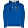 Royal blue / white