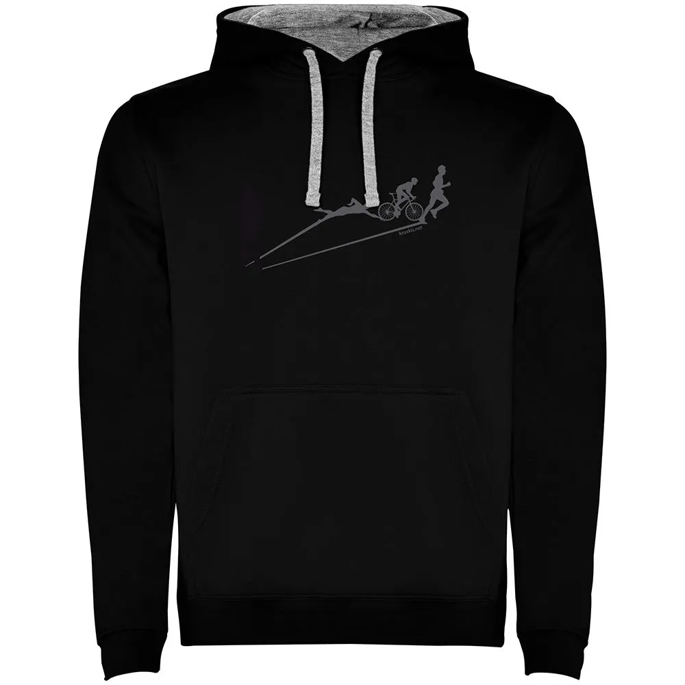 Kruskis Shadow Triathlon Two-colour Kapuzenpullover male