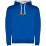 Royal blue / white