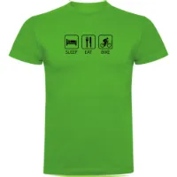 Kruskis Sleep Eat And Bike Kurzarm-t-shirt Kruskis Sleep Eat And Bike Kurzarm-t-shirt