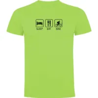 Kruskis Sleep Eat And Bike Kurzarm-t-shirt