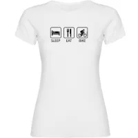 Kruskis Sleep Eat And Bike Kurzarm-t-shirt