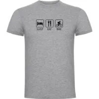 Kruskis Sleep Eat And Bike Kurzarm-t-shirt