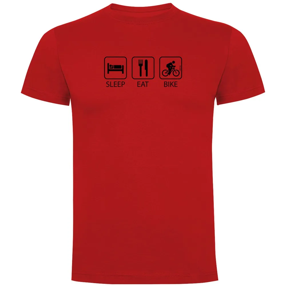 Kruskis Sleep Eat And Bike Kurzarm-t-shirt Kruskis Sleep Eat And Bike Kurzarm-t-shirt