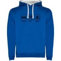 Kruskis Sleep Eat And Bike Two-colour Kapuzenpullover Kruskis Sleep Eat And Bike Two-colour Kapuzenpullover