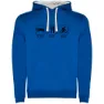 Royal blue / white