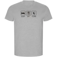 Kruskis Sleep Eat And Climb Eco Kurzarm-t-shirt