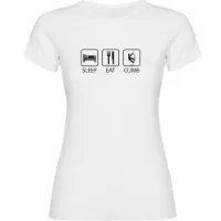Kruskis Sleep Eat And Climb Kurzarm-t-shirt