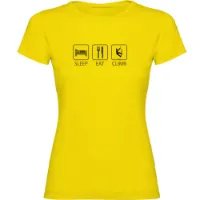 Kruskis Sleep Eat And Climb Kurzarm-t-shirt
