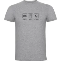 Kruskis Sleep Eat And Climb Kurzarm-t-shirt