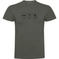Kruskis Sleep Eat And Climb Kurzarm-t-shirt Kruskis Sleep Eat And Climb Kurzarm-t-shirt