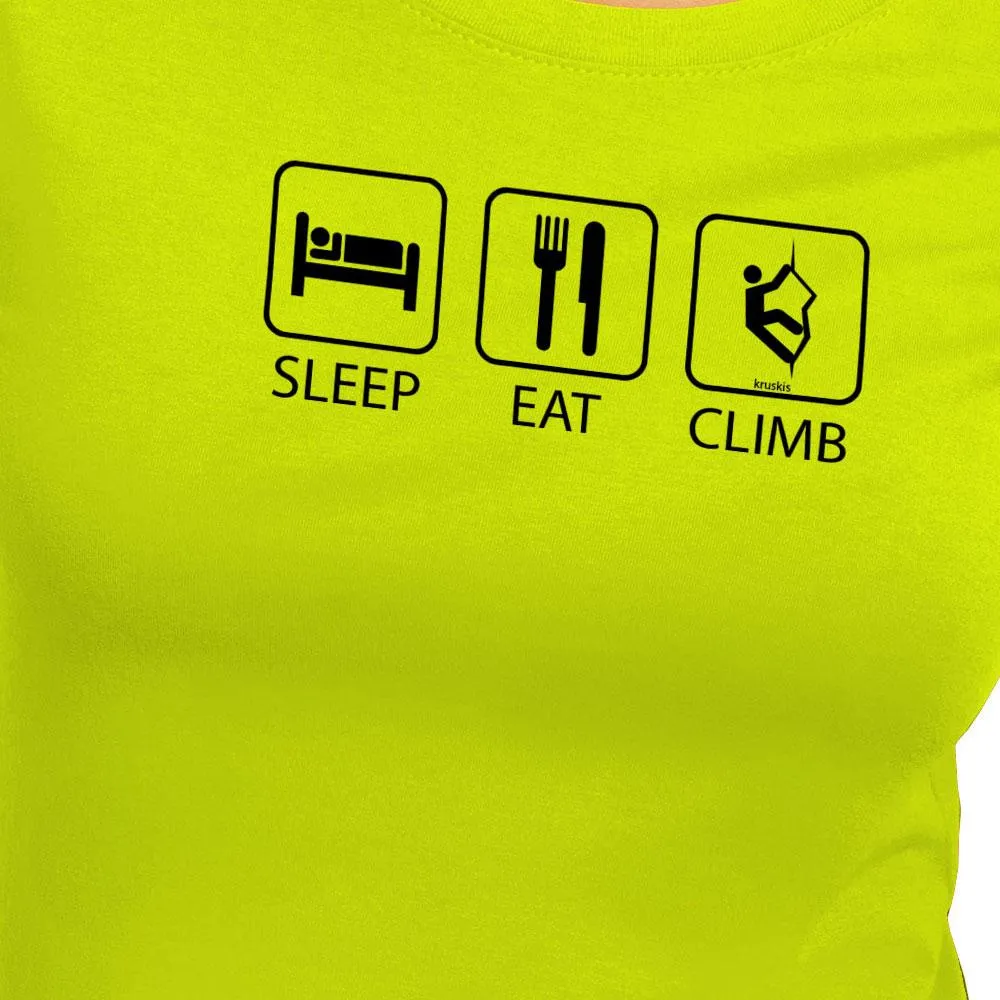 Kruskis Sleep Eat And Climb Kurzarm-t-shirt Kruskis Sleep Eat And Climb Kurzarm-t-shirt