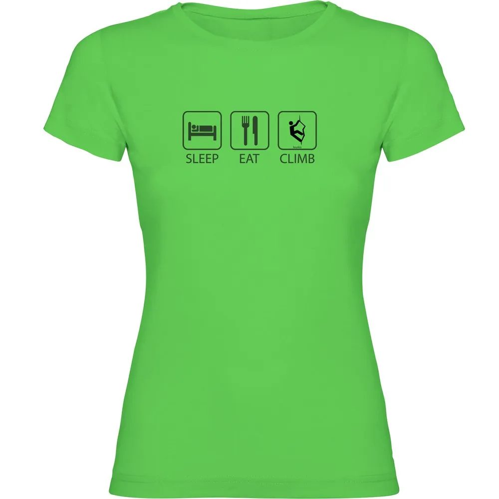 Kruskis Sleep Eat And Climb Kurzarm-t-shirt Kruskis Sleep Eat And Climb Kurzarm-t-shirt