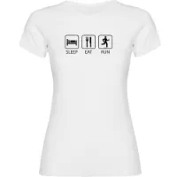 Kruskis Sleep Eat And Run Kurzarm-t-shirt female Kruskis Sleep Eat And Run Kurzarm-t-shirt female