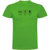 Kruskis Sleep Eat And Run Kurzarm-t-shirt male