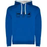 Royal blue / white