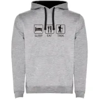 Kruskis Sleep Eat And Trek Two-colour Kapuzenpullover Kruskis Sleep Eat And Trek Two-colour Kapuzenpullover