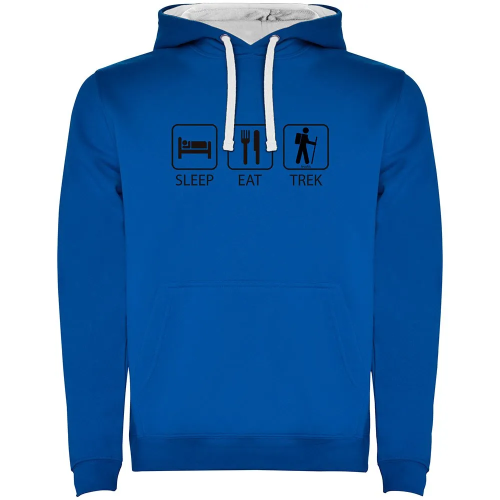 Kruskis Sleep Eat And Trek Two-colour Kapuzenpullover Kruskis Sleep Eat And Trek Two-colour Kapuzenpullover