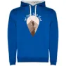 Royal blue / white