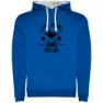 Royal blue / white
