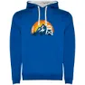 Royal blue / white