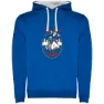 Royal blue / white