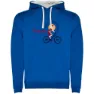 Royal blue / white