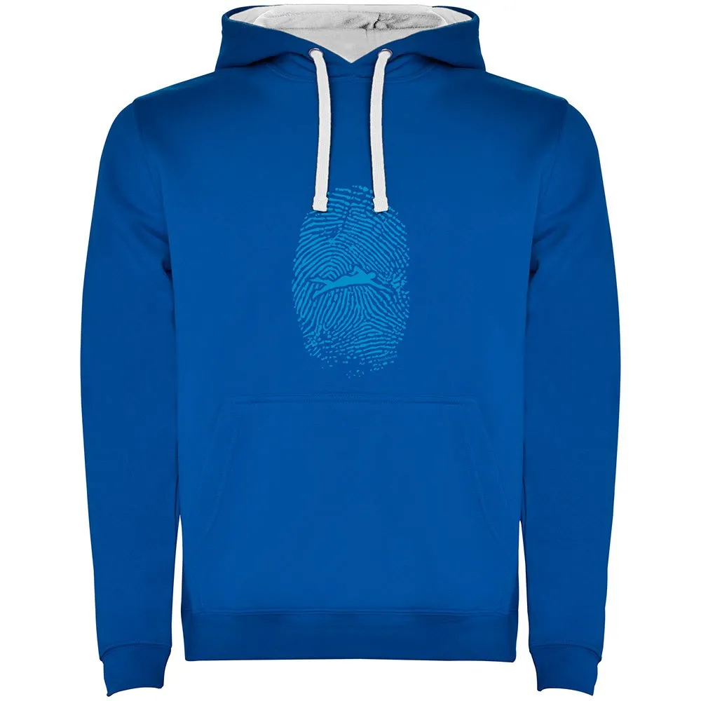 Kruskis Swimmer Fingerprint Two-colour Kapuzenpullover Kruskis Swimmer Fingerprint Two-colour Kapuzenpullover