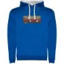 Royal blue / white