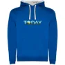 Royal blue / white