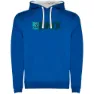 Royal blue / white