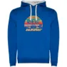 Royal blue / white