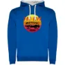 Royal blue / white