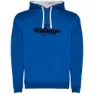 Royal blue / white