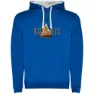 Royal blue / white