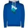 Royal blue / white