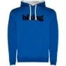 Royal blue / white