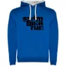 Royal blue / white