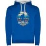Royal blue / white