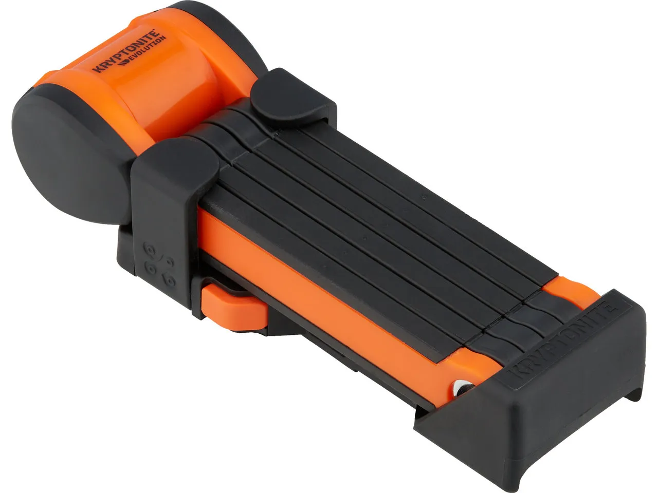 Kryptonite Evolution 7 Faltschloss mit Klick-Rahmenhalterung, Schwarz-orange, 90cm Kryptonite Evolution 7 Faltschloss mit Klick-Rahmenhalterung, Schwarz-orange, 90cm