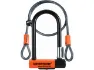 Kryptonite Evolution Mini 7 Bügelschloss mit Kryptoflex® Kabel, Schwarz-orange, 8.3 x 17.8cm