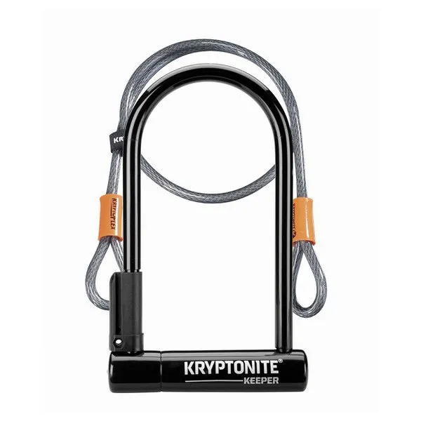 Kryptonite Keeper 12 Standard Flex 4 Bügelschloss, Black / grey, 12 x 102 x 203mm Kryptonite Keeper 12 Standard Flex 4 Bügelschloss, Black / grey, 12 x 102 x 203mm