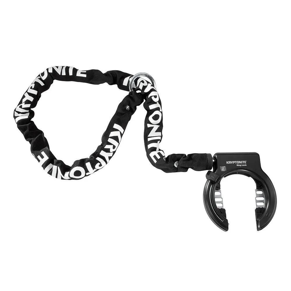 Kryptonite Ring Non Retractable Whith Chain Plug In Fahrradschloss Für Den Rahmen, Black, 5.5 x 1200mm Kryptonite Ring Non Retractable Whith Chain Plug In Fahrradschloss Für Den Rahmen, Black, 5.5 x 1200mm