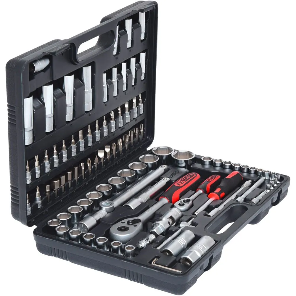 KS Tools 1/4+1/2 Steckschlüsselsatz 94 Stücke, Silver, One Size KS Tools 1/4+1/2 Steckschlüsselsatz 94 Stücke, Silver, One Size