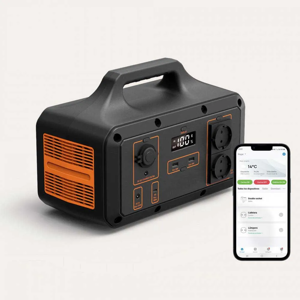 KSIX Bxps1021w Tragbare Ladestation, Black / orange, One Size KSIX Bxps1021w Tragbare Ladestation, Black / orange, One Size