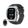 KSIX Hero Amoled Smartwatch, Black